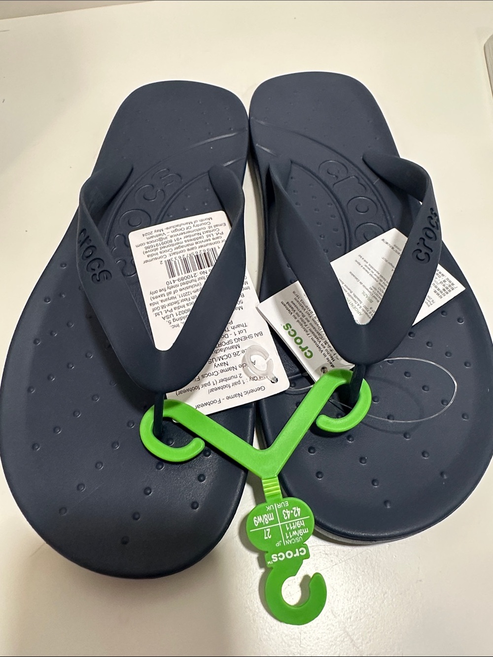 CROCS Navy Blue Unisex Flip Sandals 205